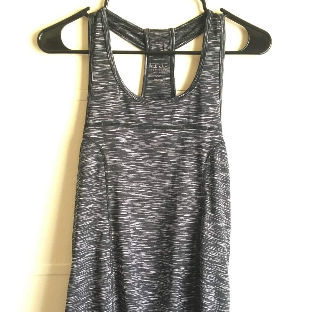 Small Nicole Miller NY Active Black workout tank